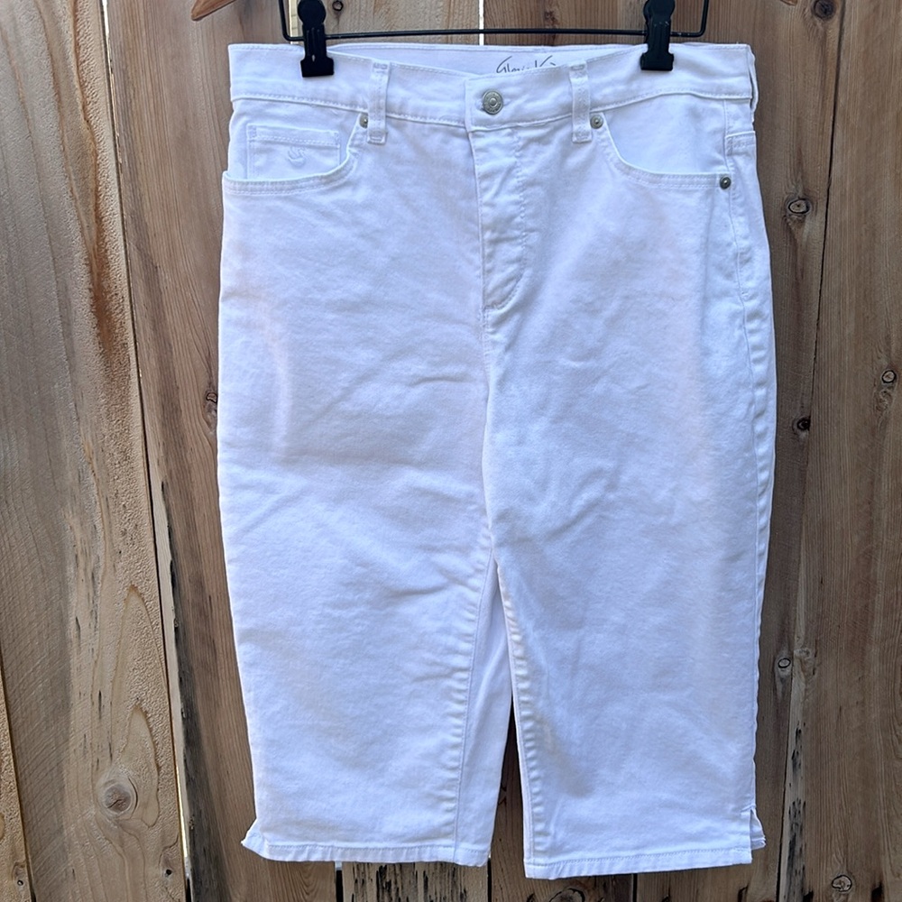 NWOT Gloria Vanderbilt All Around Slimming Effect Amanda Skimmers, white, sz 8